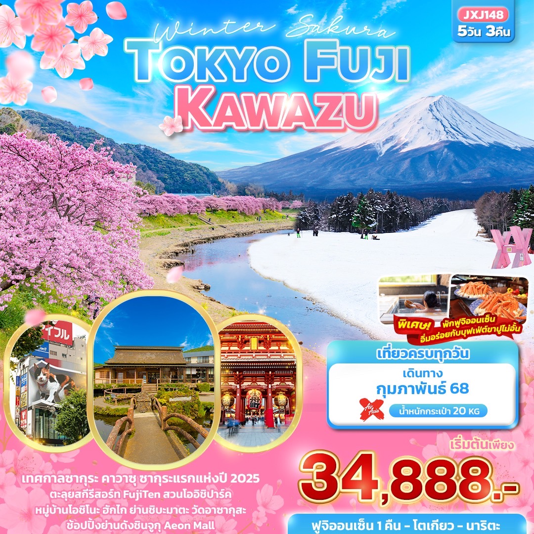 Winter Sakura TOKYO FUJI Kawazu 5วัน 3คืน